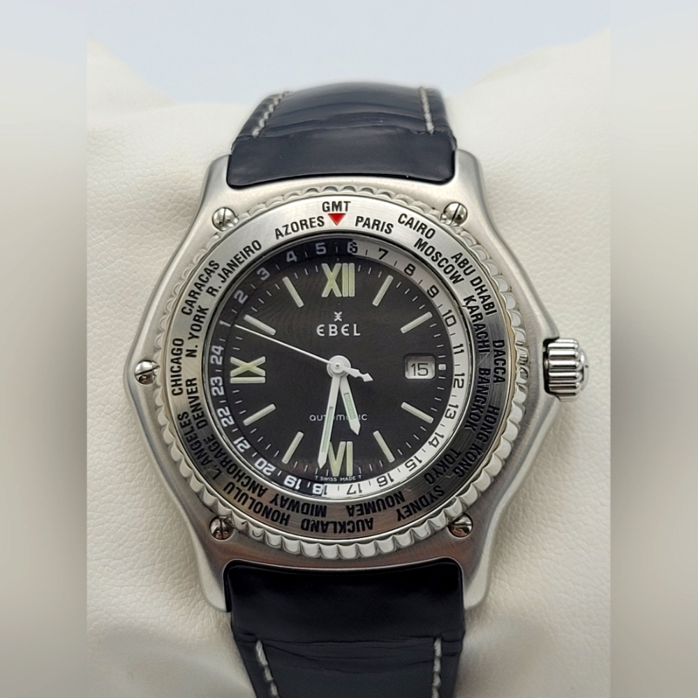 Ebel Voyager GMT Automatic World Timer Watch – 200M